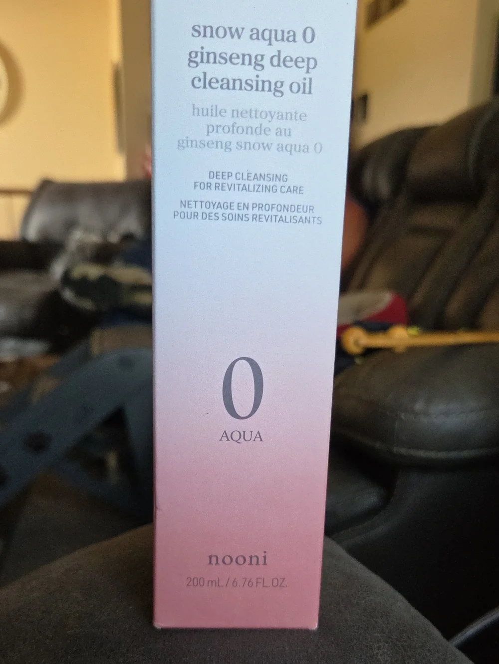 Nooni Snow Aqua 0 Ginseng Deep Cleansing Oil — Pink
